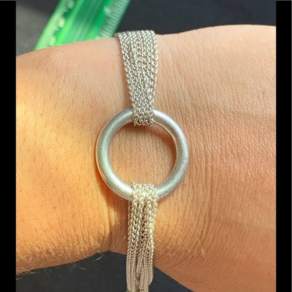 Designer silver bracelet
